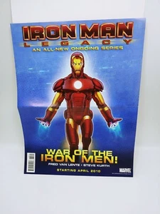 2010 Marvel Iron Man Comic Book and Double Sided Mini-Poster 10.25" x 13.25" - Picture 1 of 4
