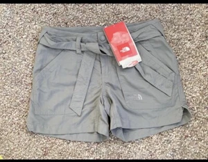 $45 The North Face Horizon Utility  Grey Shorts Fabric Belt Womens 6 UPF 50 - Picture 1 of 7