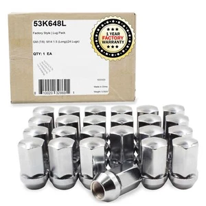24 Stck. M14x1,5 14x1,5 OEM Style Lug Nuts GM 9596070 | 611-236 1,77" lang - Bild 1 von 7