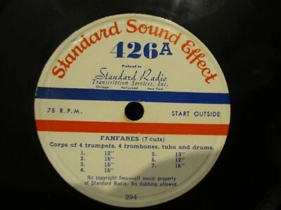 Standard Sound 'Fanfares #426  Sound Effect  78 - Image 1 of 2