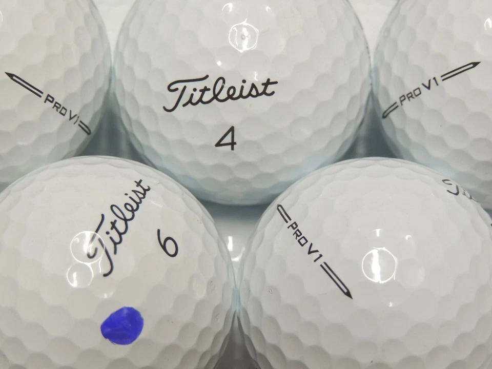 50 TITLEIST PRO V1 MODEL 2024 GOLF BALLS - AAA - LAKEBALLS - SUPER QUALITY - Image 1 of 1