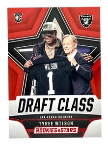 2023 Panini Rookies & Stars Draft Class Longevity Red Tyree Wilson RC Raiders - Picture 1 of 2