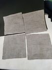 Saro Lifestyle Linen Cocktail Napkins (Set Of 4)Solid Natural Dark Classic Woven