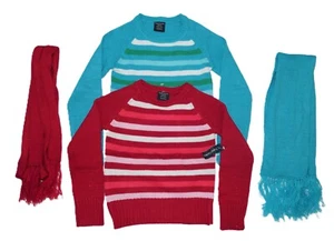 2 Pack Kids Sweater Boys, Girls, Unisex Crewneck Pullover Sweaters Sz XS (4-5) - Picture 1 of 13