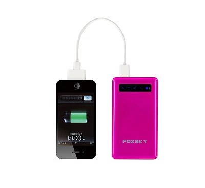 4000mAh Portable Power bank Battery USB Charger For iPhone, Android phone H-Pink - Image 1 of 4