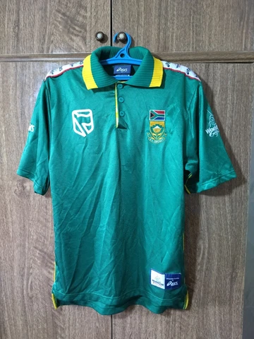 South Africa Team Asics Cricket World Cup Shirt WC 1999 Jersey Men Size S Small Cover