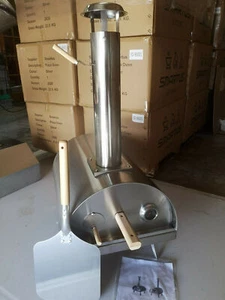 Horno de pizza pellets de leña portátiles patas plegables regalo gratuito - CÁSCARA Y PIEDRA - Imagen 1 de 10