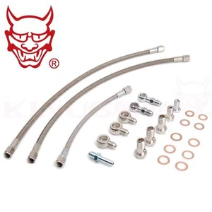Turbo Oil & Water Line for Nissan SR20DET CA180DET S13 JB 6AN water lines T25 - Picture 1 of 1