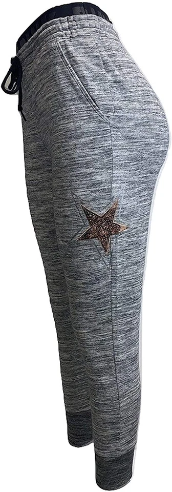 Victoria's Secret 粉色高腰紧身闪亮慢跑者 Marl 灰色 XSmall 全新带标签 — 第 1/4 张图片