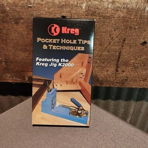 Kreg Pocket Hole Tips & Techniques Basic VHS Tape feat. the Kreg Jig K2000 *Open - Picture 1 of 8