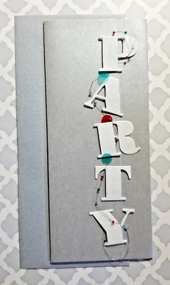 Meri Meri Party Greeting Cards Blank Tri-Fold Dimensional Invitations Multi-Use - Image 1 of 4