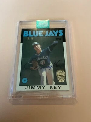 2024 Topps Archives Signature Series Jimmy Key #86T-545 #13/75 Foto 1 de 2