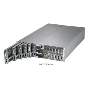 Servidor de 12 nodos de alta densidad Supermicro 3U 5039MS-H12TRF X11SSE-F 3,7 GHz V6 32 GB - Imagen 1 de 5