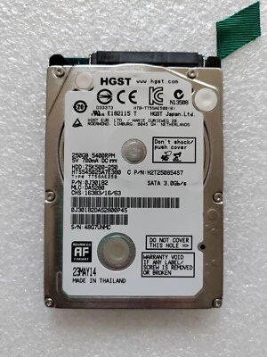 Hitachi Travelstar HTS545025A7E380 250GB 2.5 Inch SATA II Laptop Hard Drive Used - Image 1 of 2