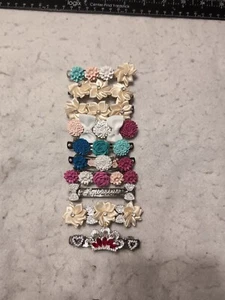 Correas de pelo hechas a mano Flower Boy estrás color plata 10 piezas - Imagen 1 de 6