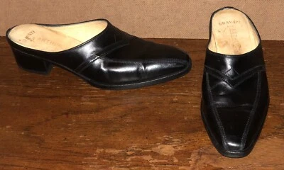 Zapatos italianos sin cordones GRAVATI Arthur Beren talla 6,5 M para mujer de hoja negra mula Foto 1 de 4