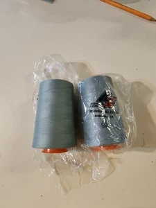 PERMA SPUN THREAD TEX 27 - 6000 YARD CONES, LT GREEN, AMERICAN EFIRD, FREE SHIP! - Picture 1 of 2
