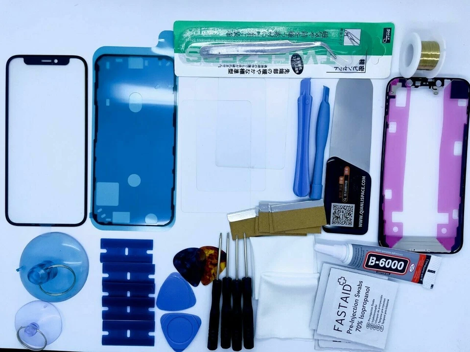 Display Glas Reparatur Set für iPhone 12 Pro Max Rahmen, Oca vorinstalliert - Bild 1 von 1