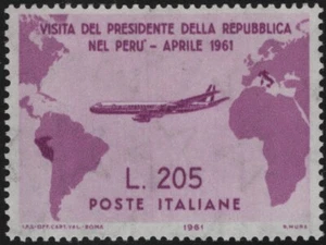 #REP (06093) Repubblica 1961 "Gronchi Rosa"CENTRATO (N°921) Cert. Raybaudi MNH** - Imagen 1 de 3
