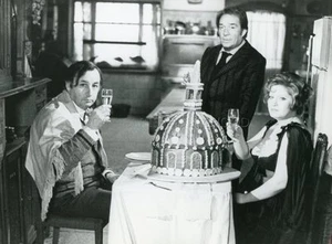 PHILIPPE NOIRET UGO TOGNAZZI ANDREA FERREOL LA GRANDE BOUFFE 1973 VINTAGE PHOTO - Picture 1 of 2