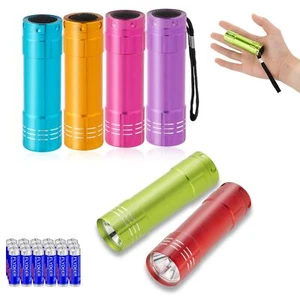 Small Mini LED Flashlight Pack of 6 COB Flashlights for Kids 100 Lumen With ... - Picture 1 of 7