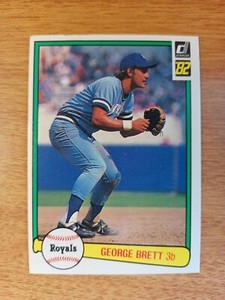 GEORGE BRETT 1982 DONRUSS BASEBALL CARD-#34-ROYALS