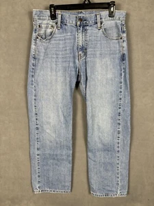 Levis Jeans Mens 30x30 (Fits 32x29) Blue Denim 569 Baggy Loose Straight Mid Rise - Picture 1 of 11