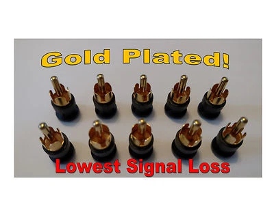 10 - RCA ЭКРАНИРОВАННЫЕ КОРОТКИЕ КОЛПАЧКИ / ВИЛКИ - RF/EMI И ШУМОПОДАВЛЕНИЕ / ЗАЩИТА - Изображение 1 из 3