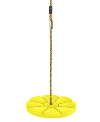 Swingan Cool Disc Swing With Adjustable Rope (Fully Assembled), Yellow - Image 1 of 4