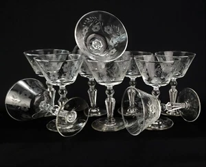 Rock Sharpe 3006-15 Kristall Champagner Groß Sherbet Glas 51/2" 10er Set - Bild 1 von 12