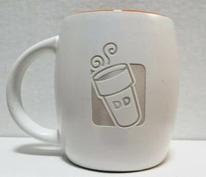 Dunkin Donuts Kaffee-/Teebecher 14 Unzen selten 2013 weiß/orange gebraucht sehr guter Zustand - Bild 1 von 9