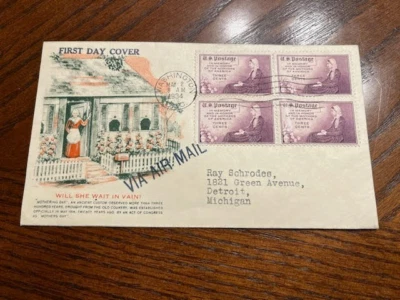 US FDC - Mothers - 737/738 - 1st American War Mothers cachet - Image 1 of 2