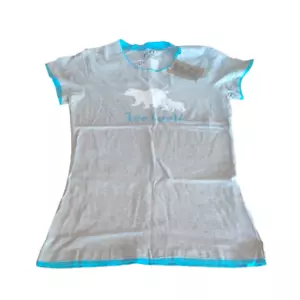 Lazyone Women Pyjama Tops PJ T-Shirts Nightwear Nightshirt Cotton Fitted D164 - Picture 1 of 3