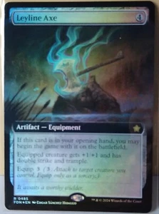 MTG - Foundations - Leyline Axe *Extended Art/Foil* - Bild 1 von 1