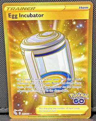 Egg Incubator 087/078 Gold Secret Rare - Pokémon GO - SwSh - NM - Pokémon TCG - Image 1 of 2