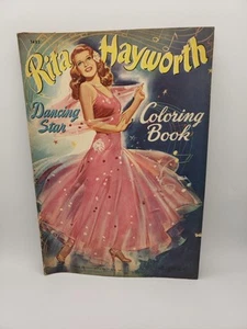 Vintage Rita Hayworth 1942 Coloring Book #3483 Dancing Star Merrill Publishing - Picture 1 of 10