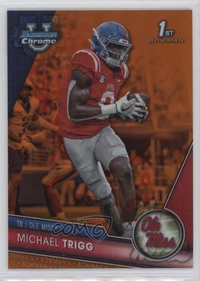 2023 Bowman U Chrome Orange Refractor /25 Michael Trigg #128 - Image 1 of 2