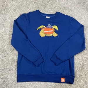 Nickelodeon Nick Box Exclusive Sweatshirt Herren M Blau Retro Bumper Grafik - Bild 1 von 9