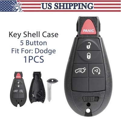 Remote Fob Key Shell Case for 2008 2009 2010 2011 2012 2013 Jeep Grand Cherokee - Image 1 of 4