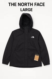 The North Face Antora Jacket Women’s Large Black Waterproof Hooded NEW - Picture 1 of 12