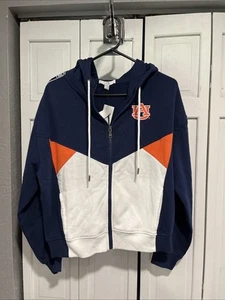 Giacca con cappuccio e zip intera da donna Wear By Erin Andrews NCAA Auburn Tigers taglia L - Foto 1 di 6