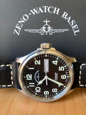 Zeno Watch Basel Pilot Watch,  Swiss automatic, 37mm, Day/Date - Image 1 of 4
