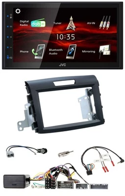 JVC USB Bluetooth Lenkrad DAB 2DIN Autoradio für Honda CR-V FR5/FR6 ab 2013 schw - Bild 1 von 4