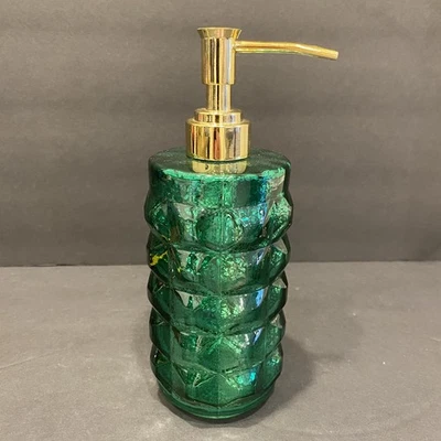 Dispensador de sabonete de vidro Opal House verde indo chique mercúrio Natal - Imagem 1 de 4
