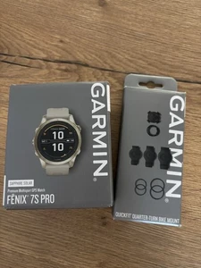 Garmin Premium Multisport GPS Watch Fenix 7S Pro Sapphire Solar - Bild 1 von 6