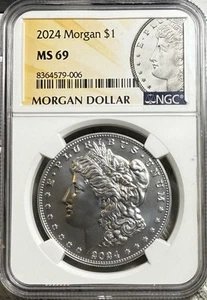 2024 Morgan Silver Dollar NGC MS 69 - Picture 1 of 2