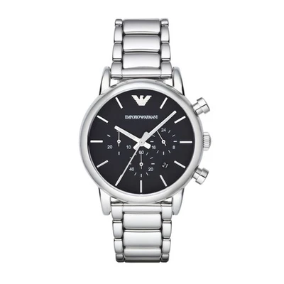 Orologio Uomo EMPORIO ARMANI LUIGI AR1853 Chrono Bracciale Acciaio Nero - Immagine 1 di 3