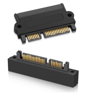 SFF-8482 SAS To SATA 22 Pin Angle 180 DegreeHard Disk H3N5 Adapter~hot M9L6 - Photo 1/9