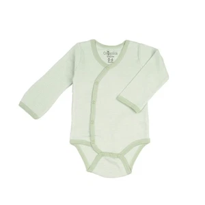 Organics by Tadpoles Kimono Baby Body 0-6M Grün Langarm 👶 - Bild 1 von 3