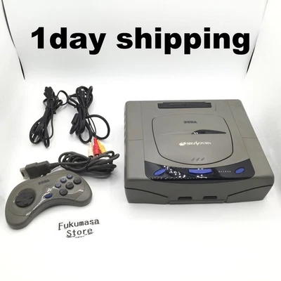 Sega Saturn Console System HST-3210 Gray Japan NTSC-J Japanese Tested - Image 1 of 4